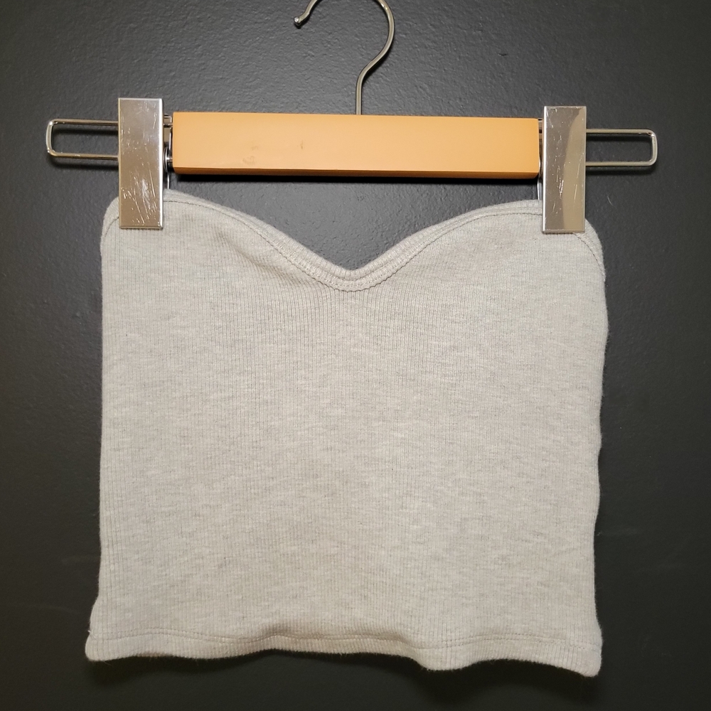 Zara Light Gray Women's Tube Top